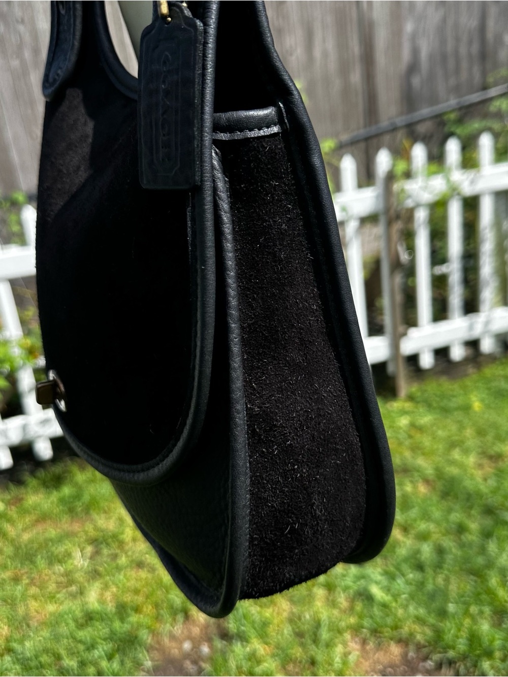 Rare Vintage Coach 9014 1990’s Berkeley Saddle Bag Shoulder Bag New without tags - Picture 4 of 9